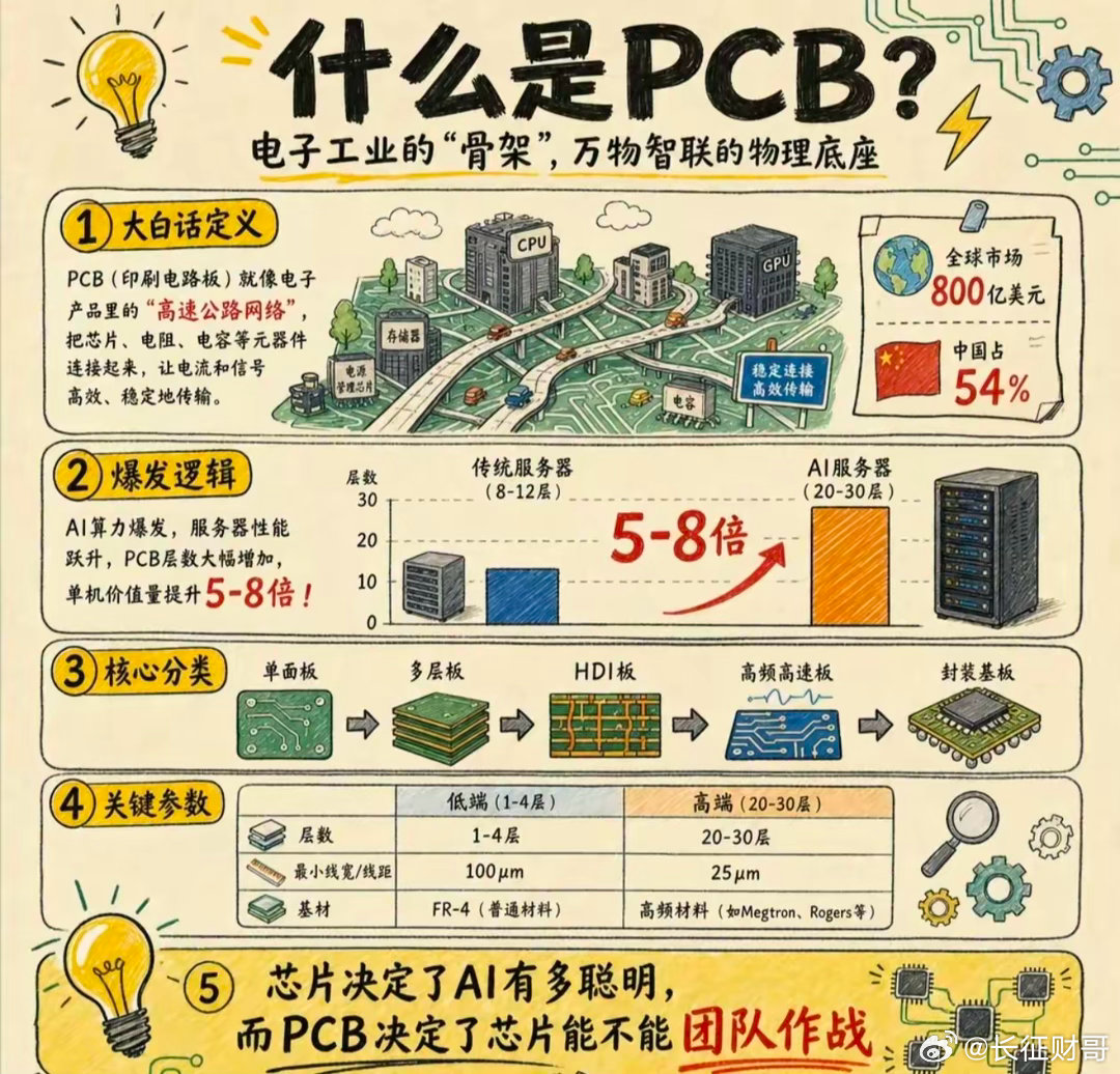 PCB未来3年超越光我们一起了解，个人理解光应该炒作到头了，龙头已经40倍(中际