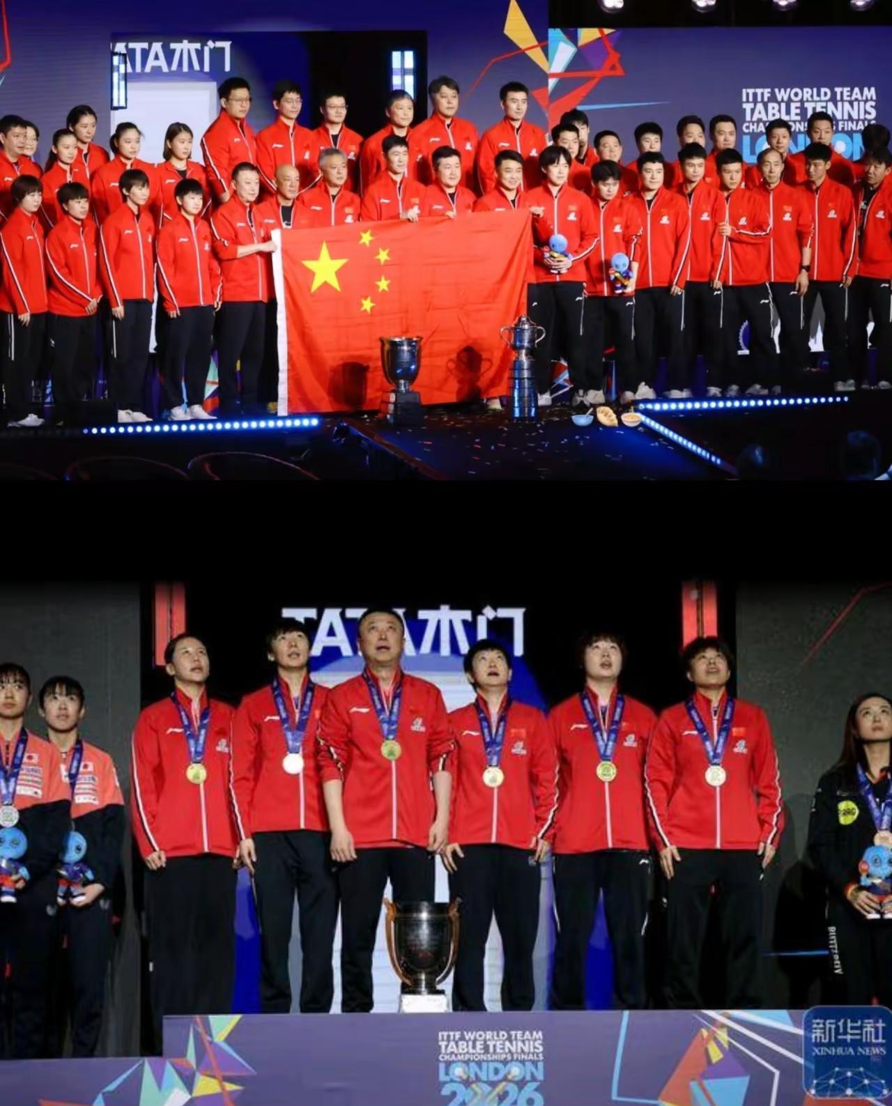 国乒奖金分配一出直接打穿所有职场“大锅饭”伦敦世乒赛国乒男女团双双登顶，夺冠