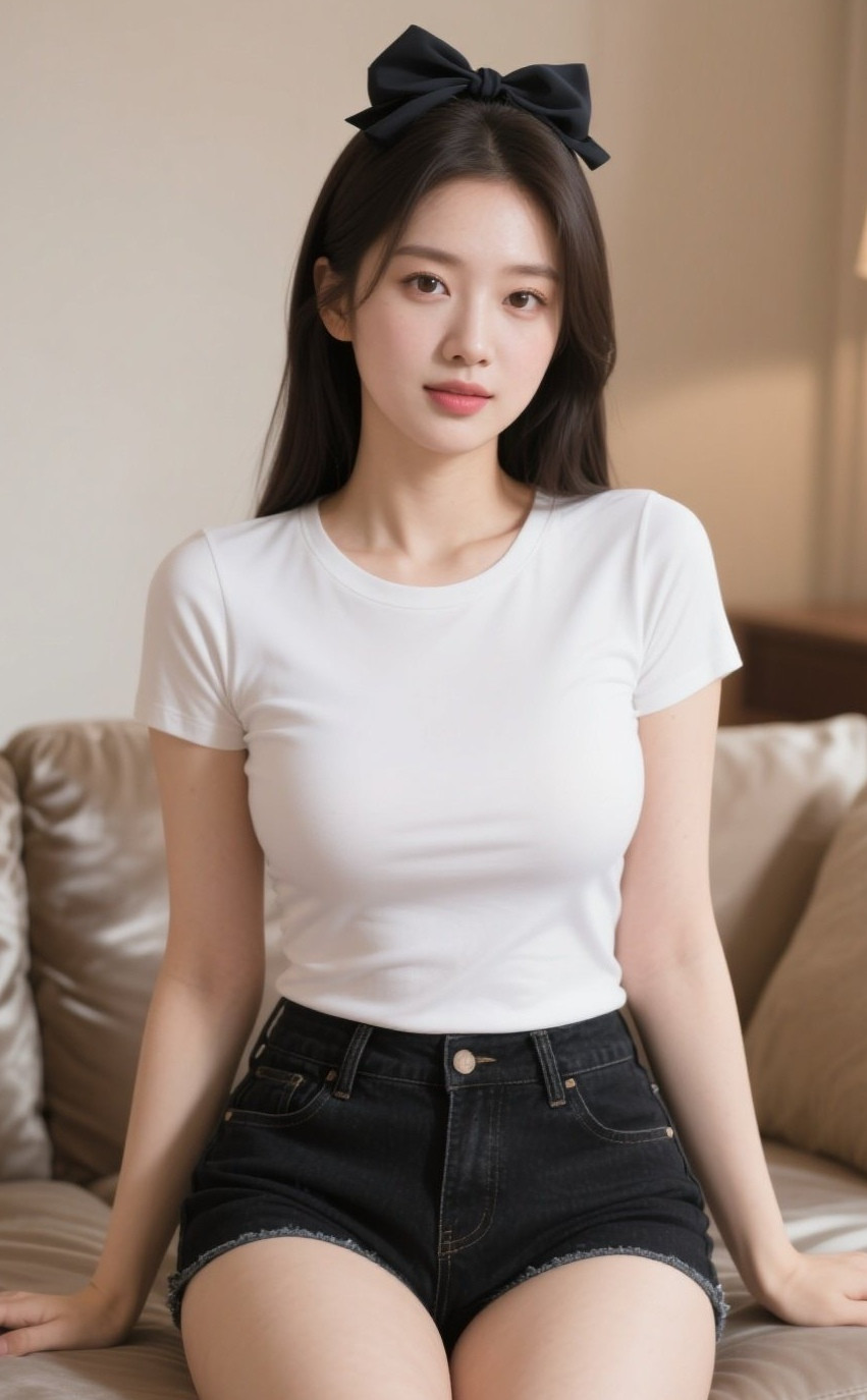 娇俏佳人居家写真，纯欲交织撩动心弦