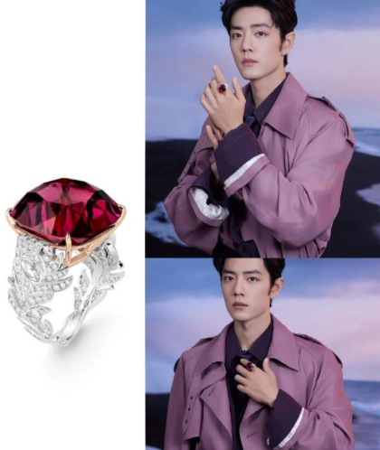 又刷新我的认知！林俊杰妈妈的项链在肖战的戒指面前不值得一提。肖战戴的这枚戒指