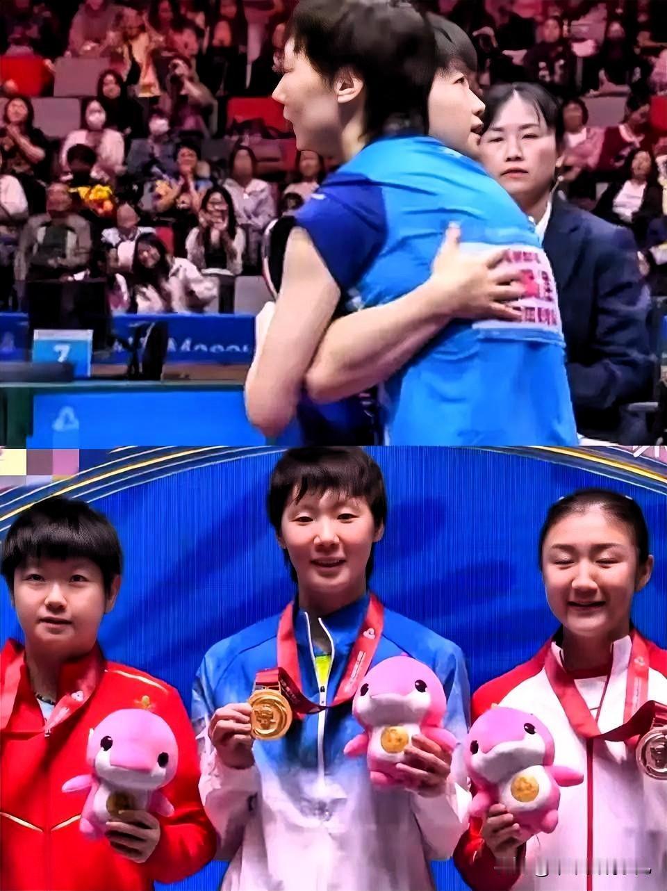 王曼昱夺冠，最开心的不是她自己王曼昱夺冠，最开心的不是她自己，而是陈梦、朱