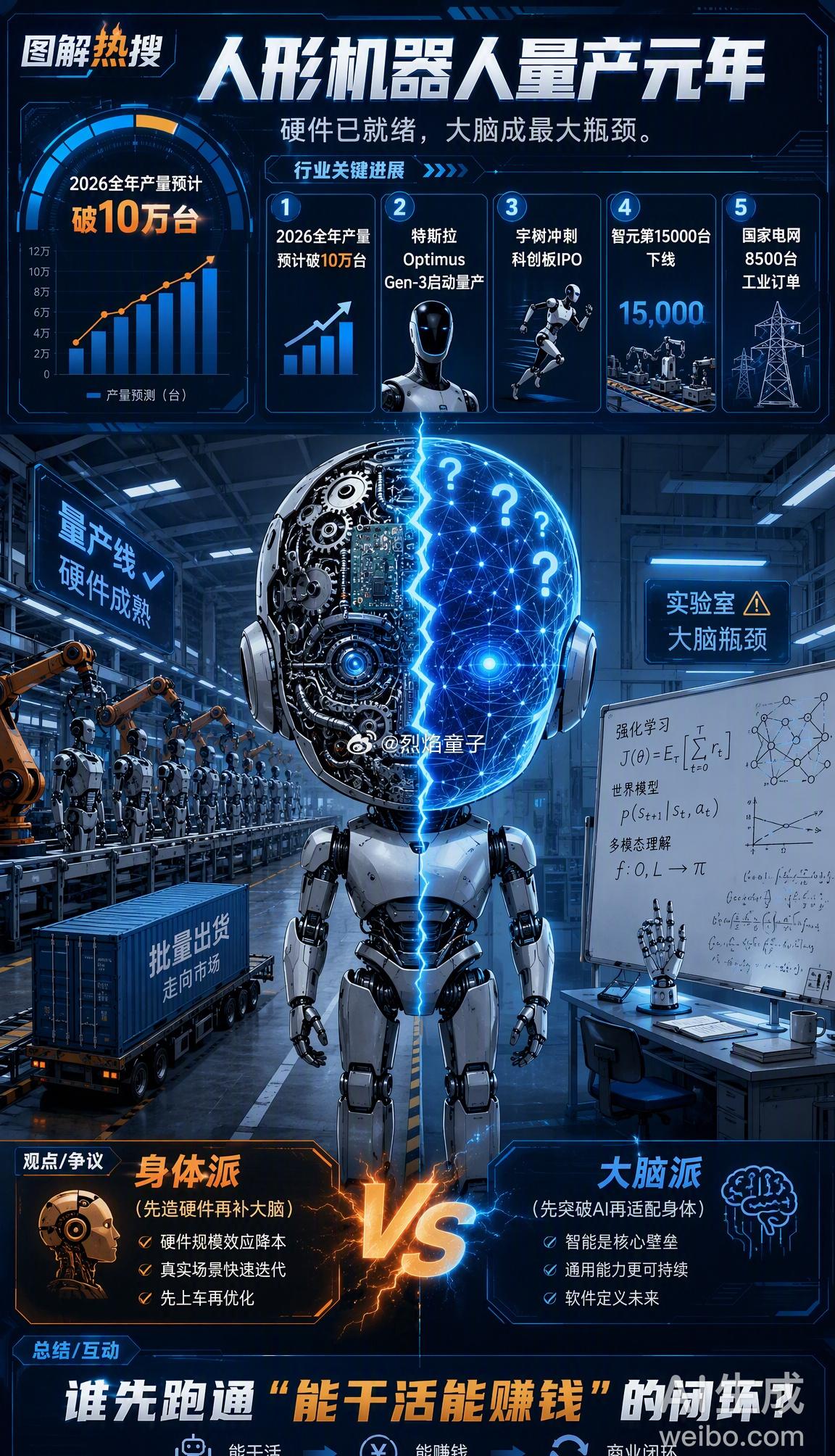 2026年，人形机器人真正从“能跑能跳”走向“能干能产”。几个关键信号值得关