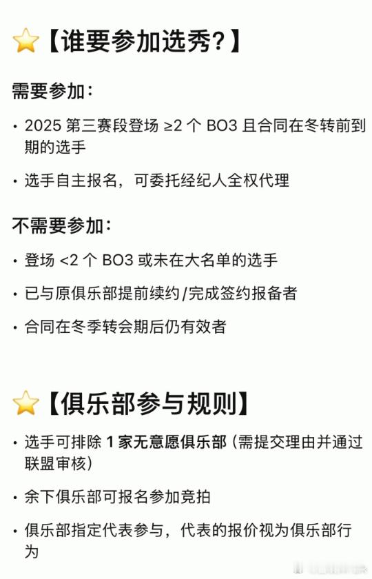 LPL官宣转会新规了，现在大家明白我为什么之前会说竞拍模式非常考验俱乐部经理了吧