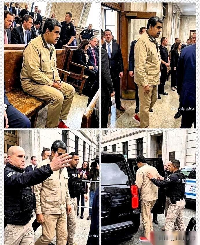 “我是委内瑞拉总统。我认为自己是战俘。”这是马杜罗在法庭上，说的第一句话。简