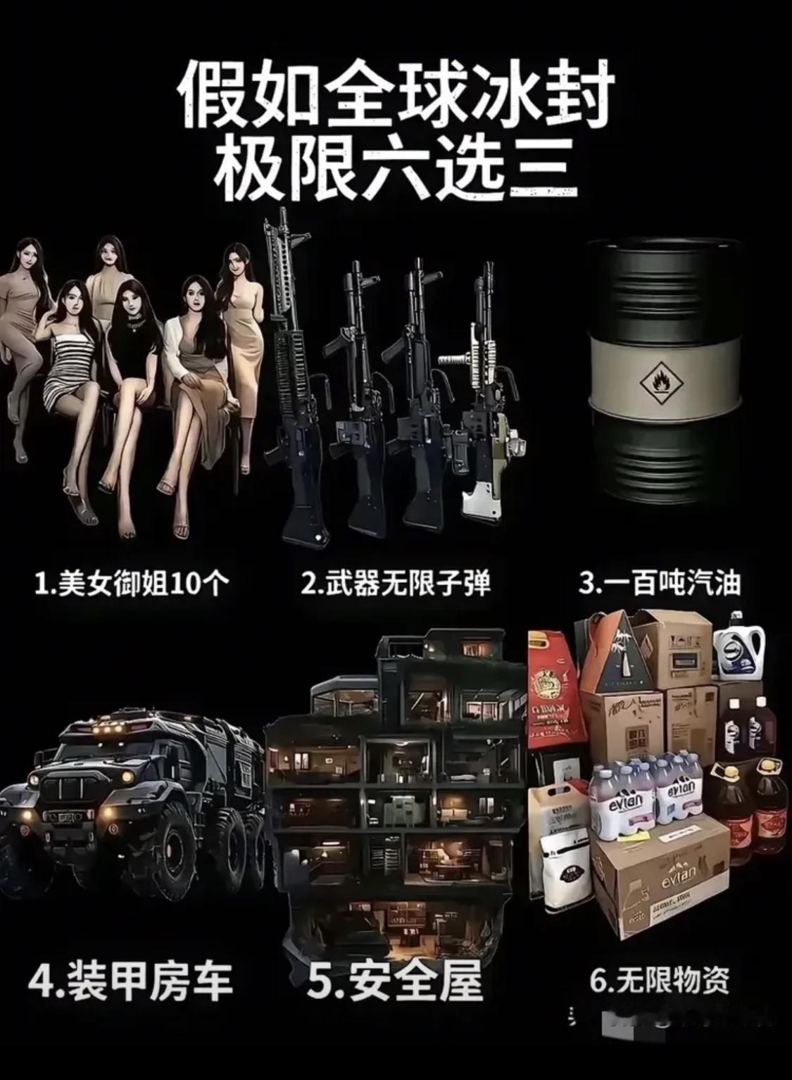 正常人都会选1，5，6吧[捂脸哭]