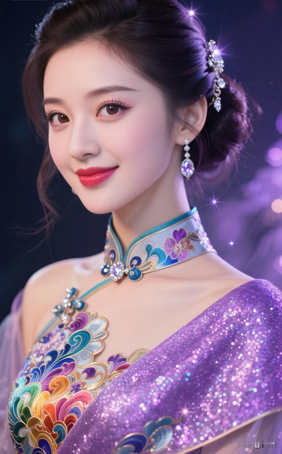 梦幻仙女风，紫色礼服惊艳亮相！紫色梦幻裙紫色仙女礼服紫色梦幻长裙梦幻紫礼服