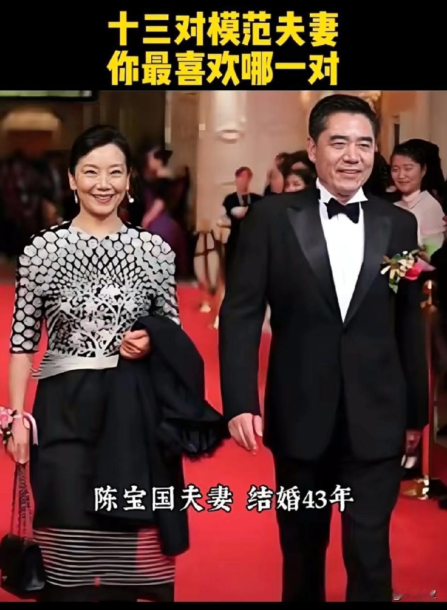 郭晶晶夫妇最受关爱！这十三对模范夫妻，你最喜欢哪一对呢？
