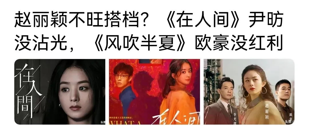 看到说赵丽颖不旺搭档的，戏拍完了只有她自己有加成，想了一下还真是《陆贞传奇》