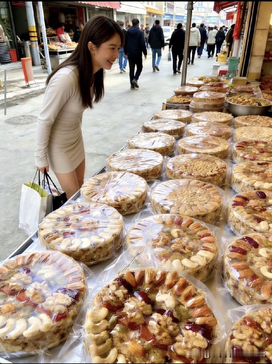 姑娘，你别害怕，这切糕真的不贵看到这个姑娘蹲在切糕摊前两眼放光又有点犹豫的