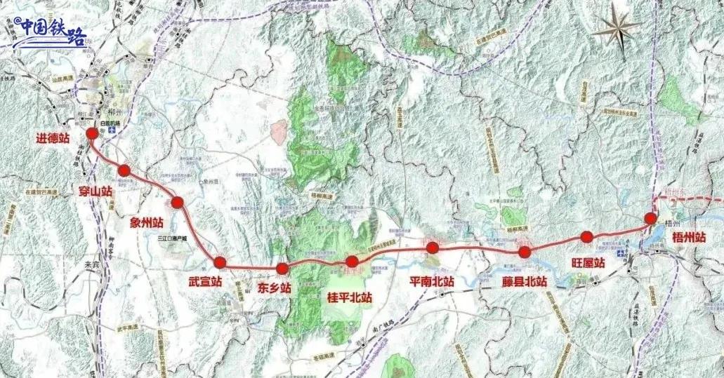广西新建柳州至梧州全线隧道全部贯通，为后续全线铺轨施工打下坚实基础，预计明年建成