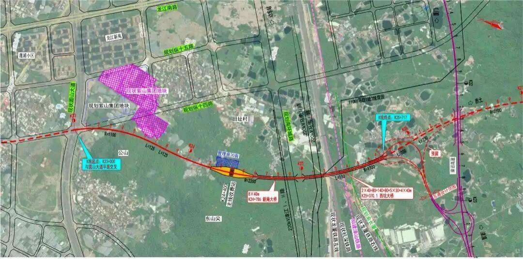 【永安至漳浦高速公路漳州高新区颜厝段新建工程】正在抓紧推进。全长约2733米，总