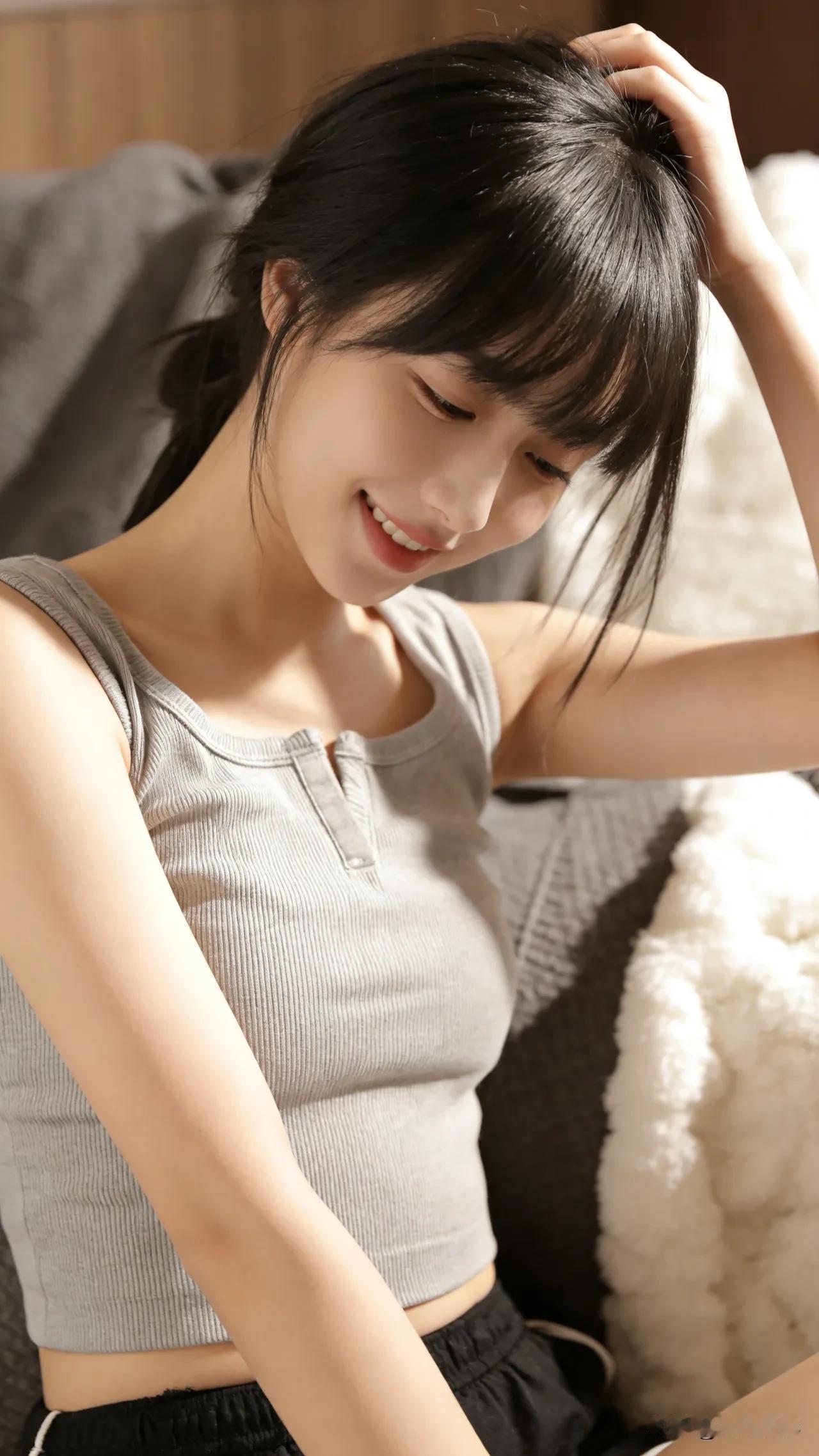 光之影&AI元气满满的一天从微笑开始😊少女感笑容元气满满的微笑