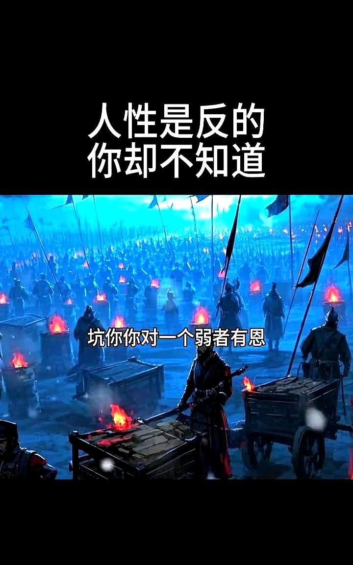 人性是反的，你却不知道。你发现没，有时候掏心掏肺对别人好，反而像往漏风的塑料袋