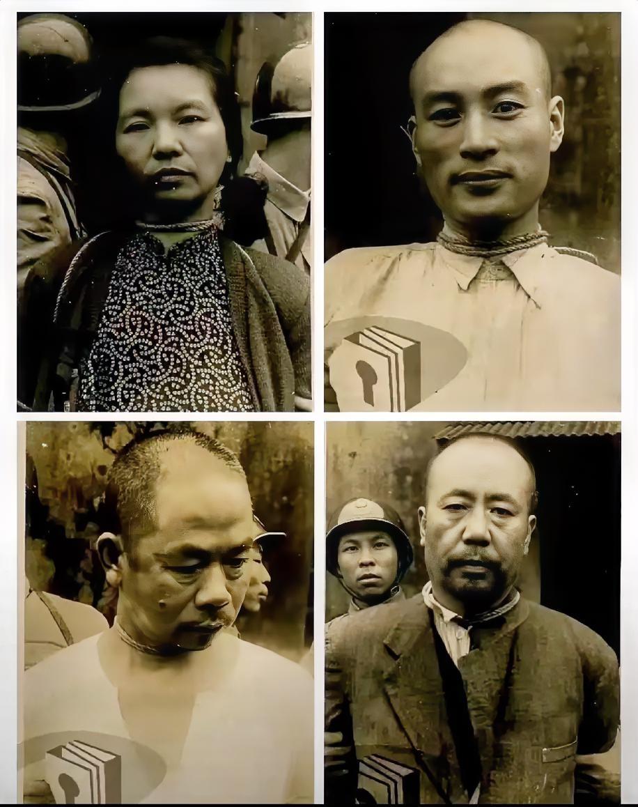 这是朱枫、吴石、陈宝仓、聂曦四烈士的最后一张照片，没有恐惧，没有慌张，惟大
