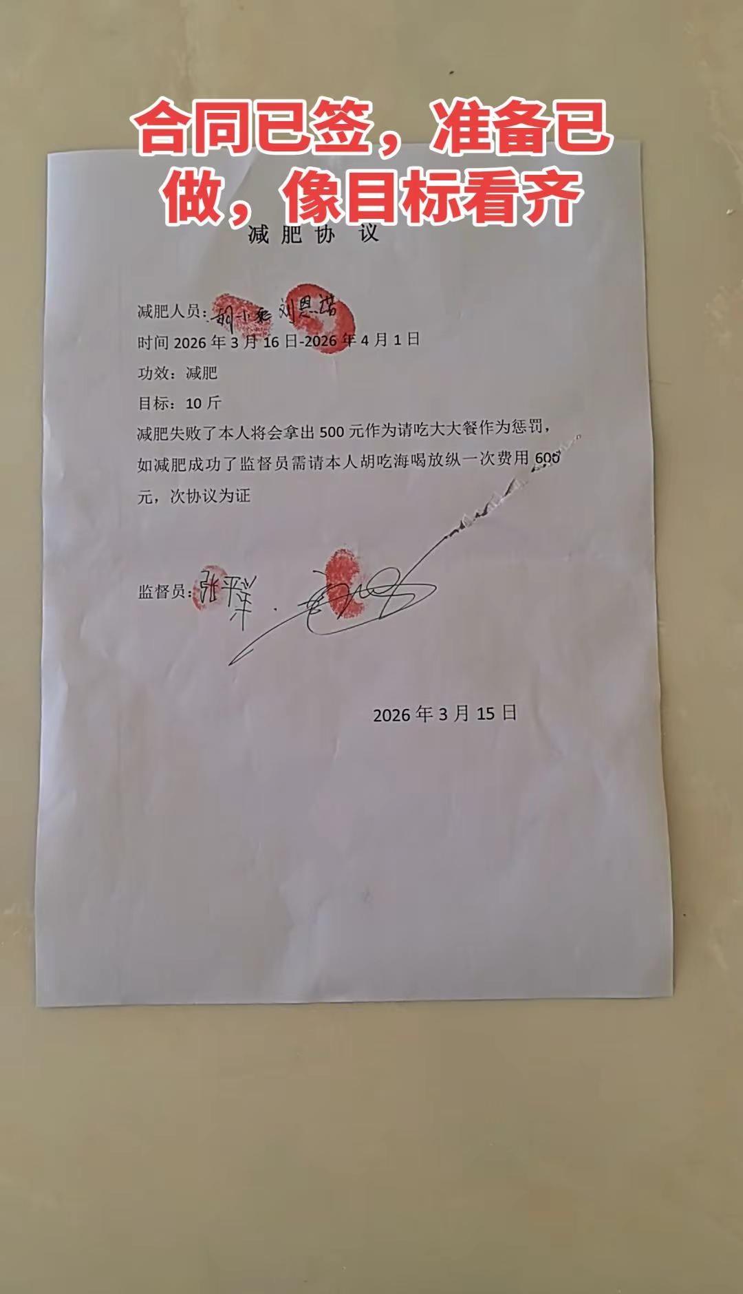 这次没有文案了，只有决心了……