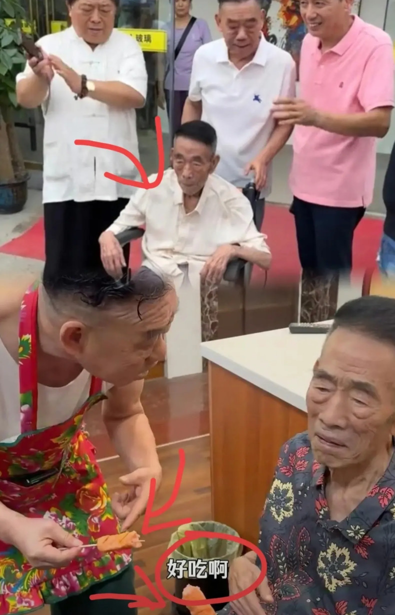 杨伦这个人可真是个迷，你说他孝顺吧？他能让杨少华试吃淀粉肠，大热天去剪彩，你