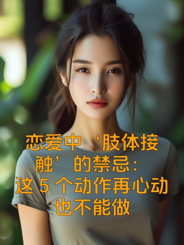 恋爱中‘肢体接触’的禁忌：这5个动作再心动也不能做