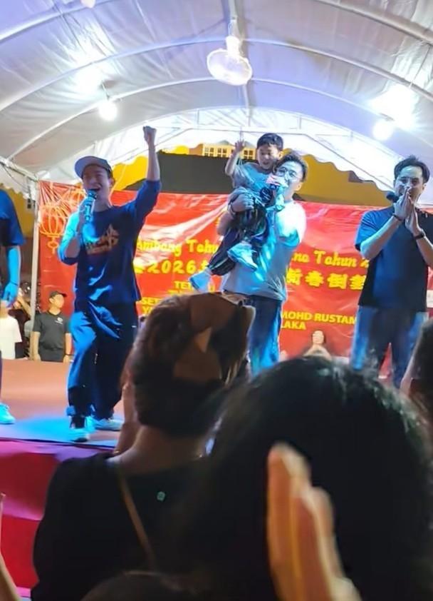 【On.cc】陳山聰帶埋囝囝飛馬國宣傳睇煙花　梁烈唯爆寂寞過初一由視帝陳山聰、梁