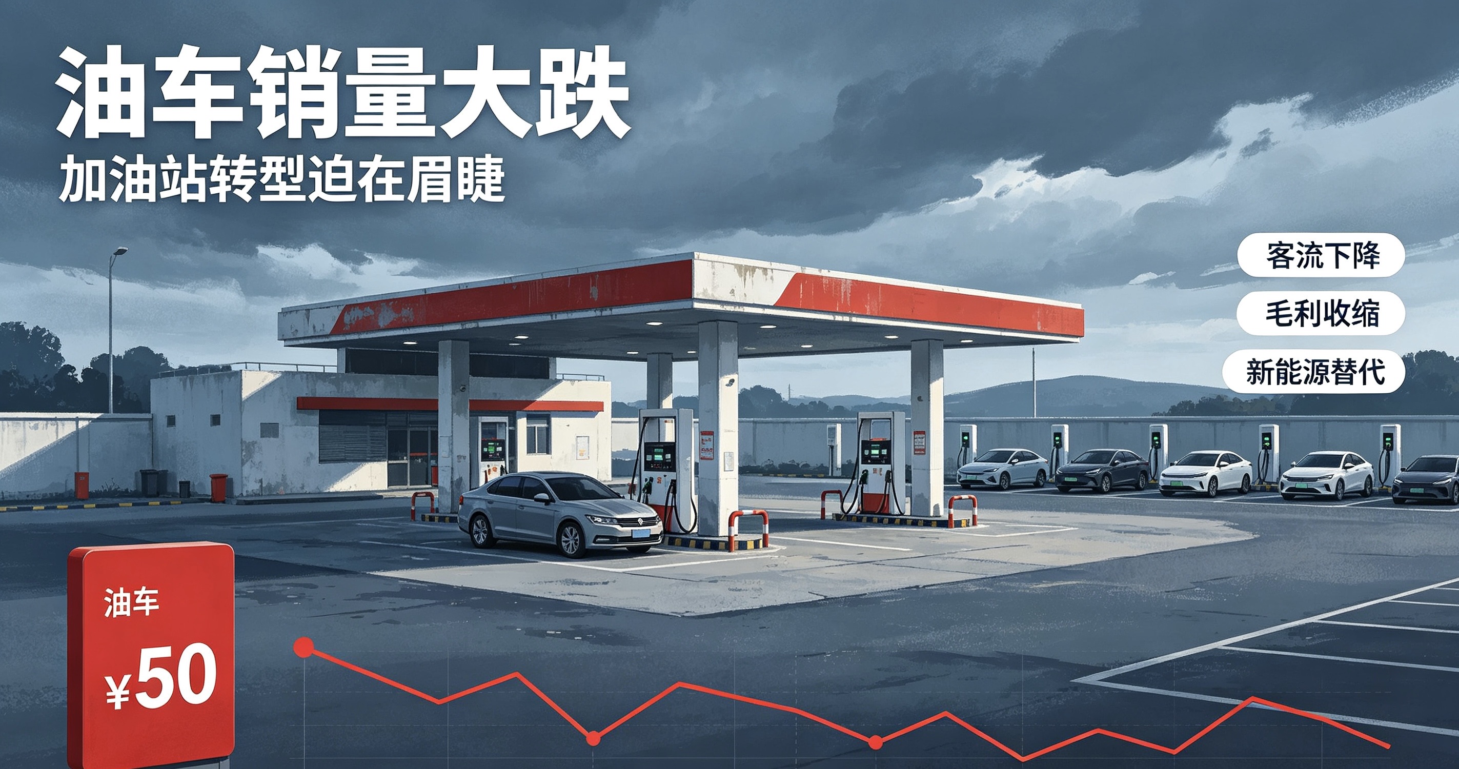 油车卖不动了，加油站该何去何从？2026年8月，一个标志性的信号悄然落地：全国乘用车零售销量排行榜前