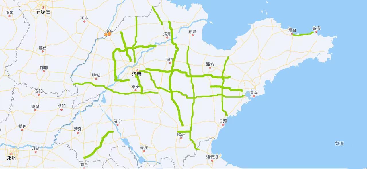 山东的六车道高速有哪些？济乐高速（冀鲁界至济南崔寨西枢纽立交）青兰高速
