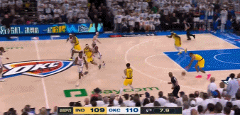 大家快看，这个人又开始变魔法了!NBA总决赛G1，步行者109-110落后雷