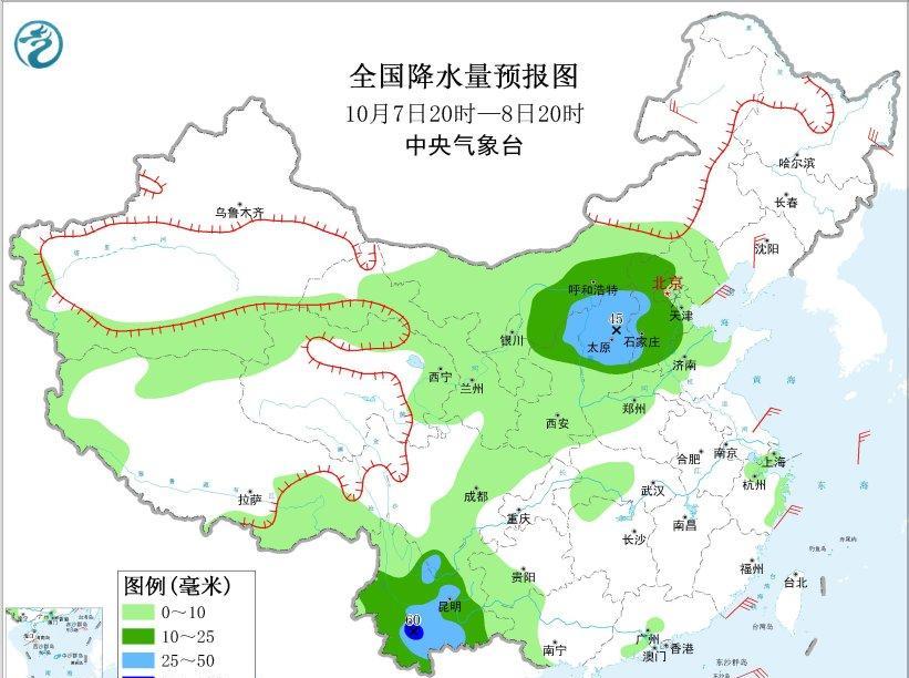 受副热带高压增强北抬影响，7号夜里起华北黄淮地区将迎来新一轮大范围强降雨过程。目