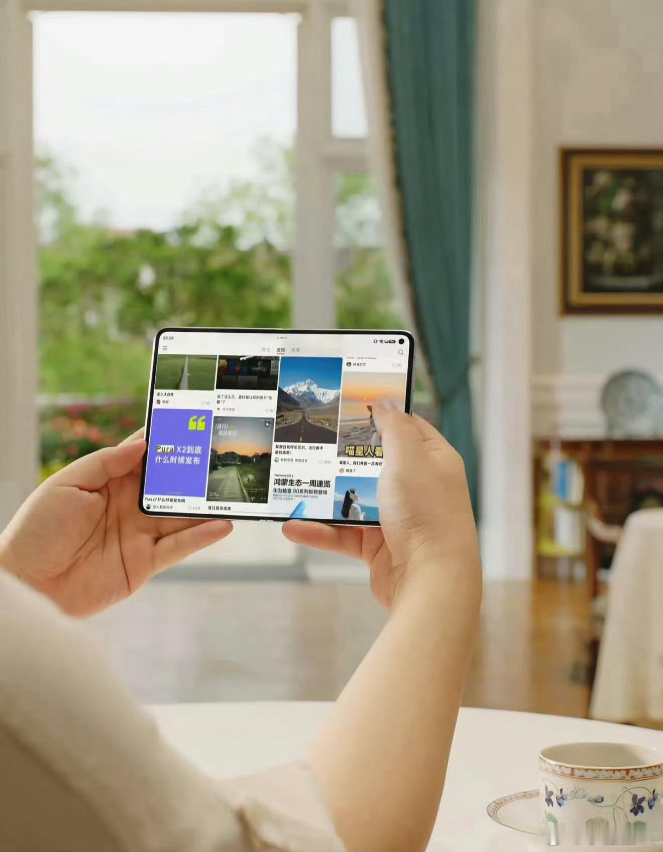 我去！PuraXMax这么大！！让我着实纠结了！就是不知道新配色好看不？华为