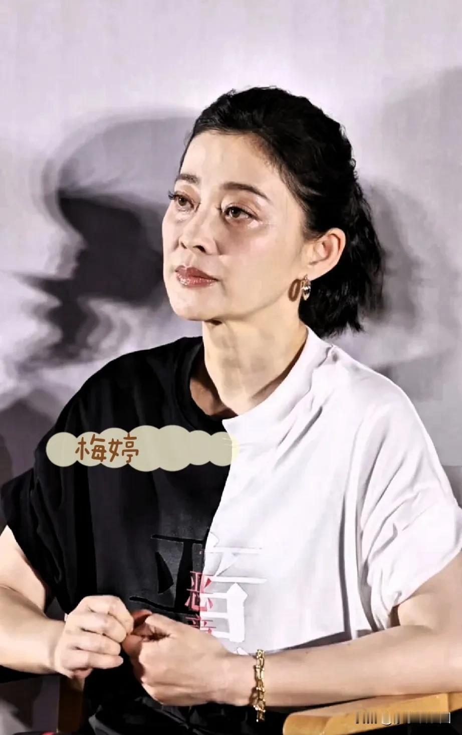 梅婷为什么这么显老？眼部岁月痕迹太明显了！梅婷才50岁而已，可最新露面状态太让人