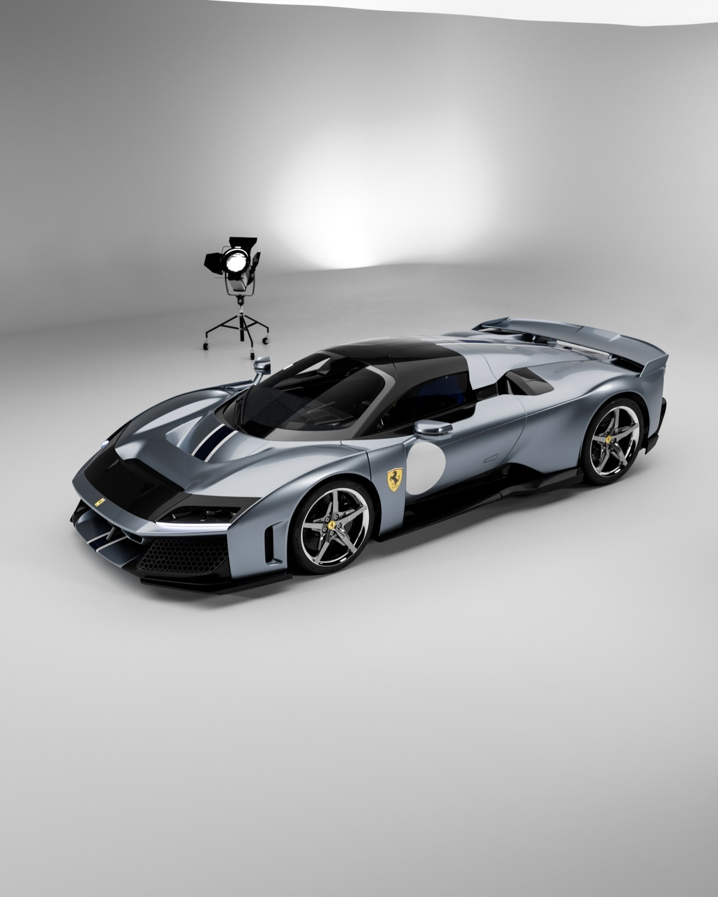 FerrariF80油漆：GrigioTitano