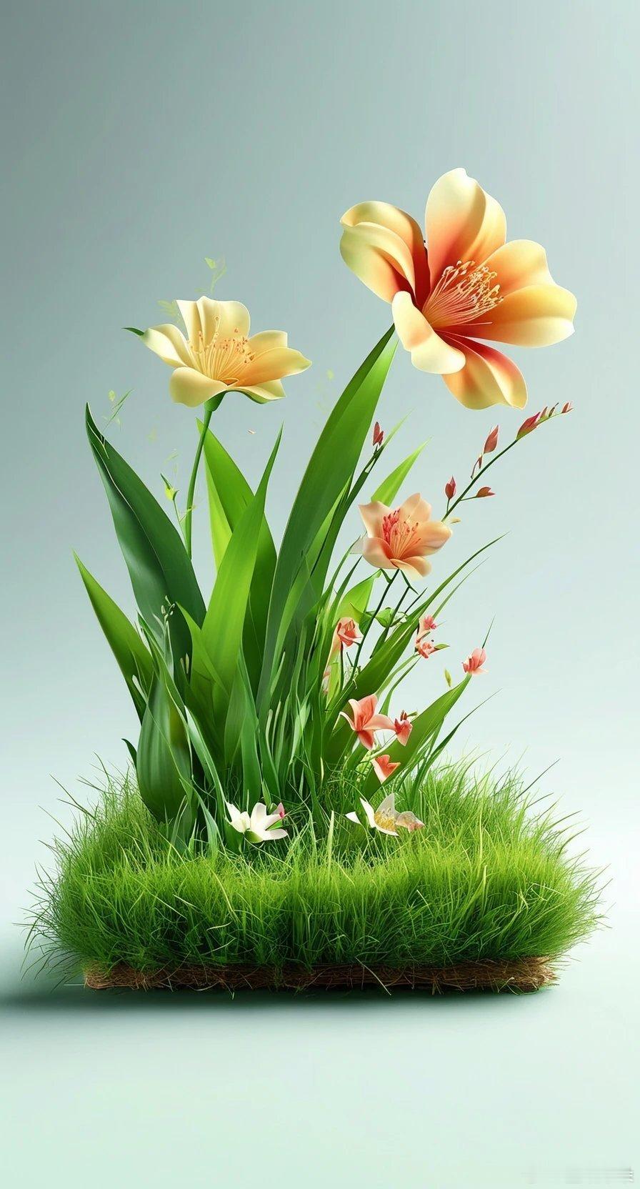 清新治愈花草手机桌面壁纸​​​