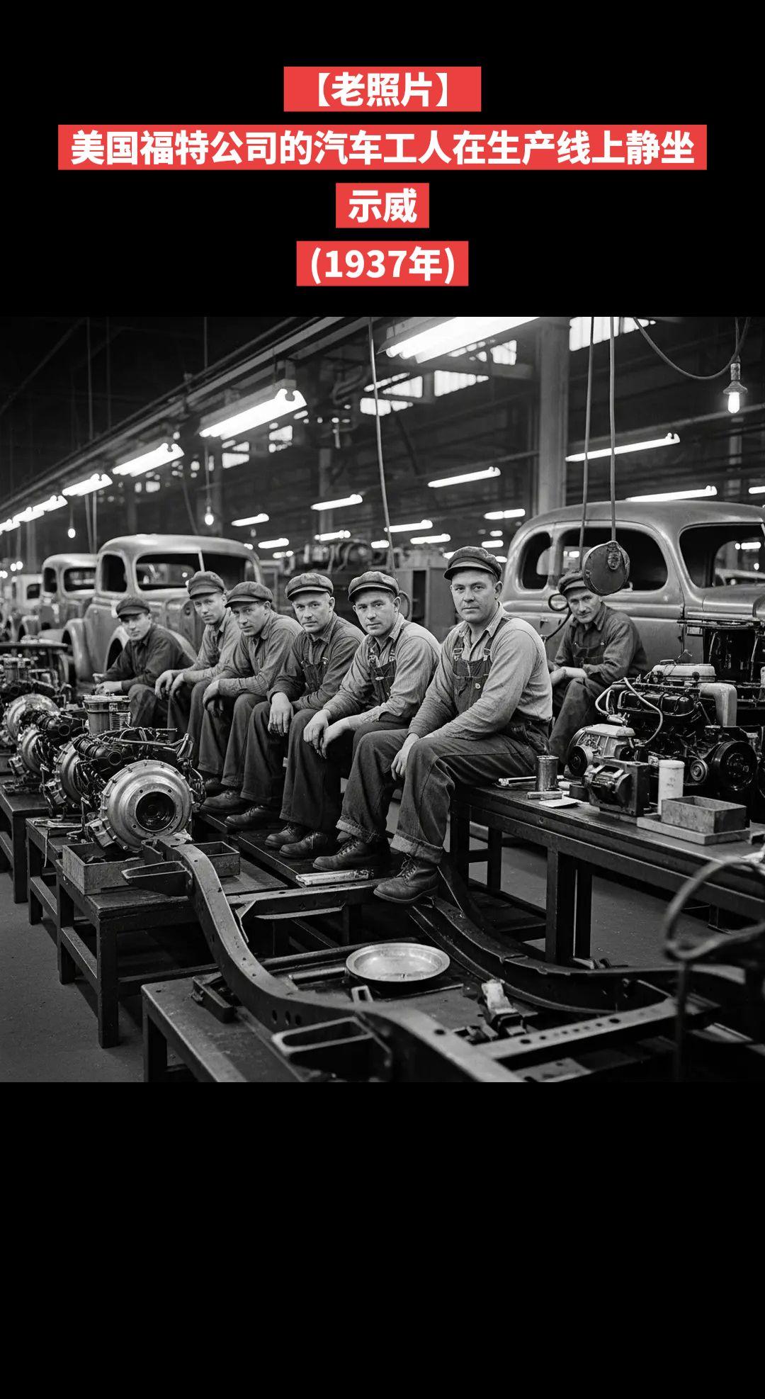 【老照片】密歇根州底特律市——流水线上的抗争（1937年）1937年2月1