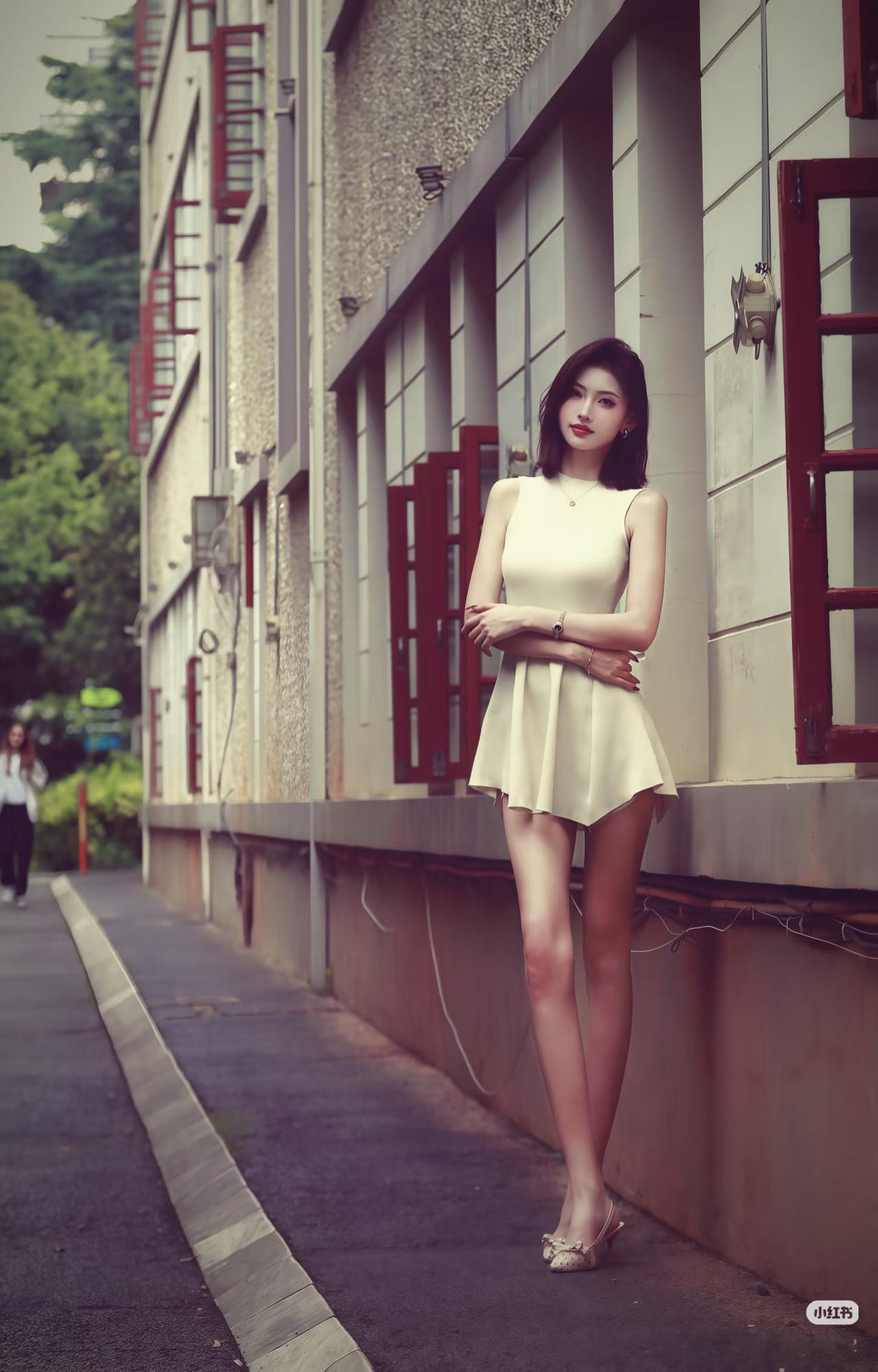 美女究竟能有多美178模特街拍美女魅力有多大