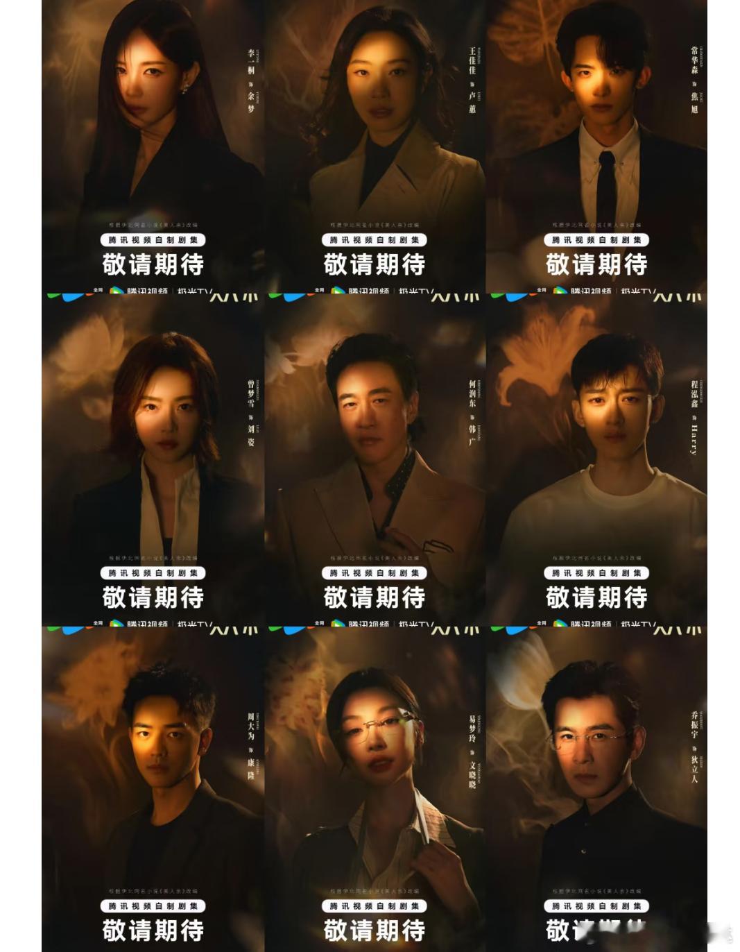 电视剧《美人余》今日开机官宣番位全阵容领衔主演：李一桐领衔主演：王佳佳领衔主