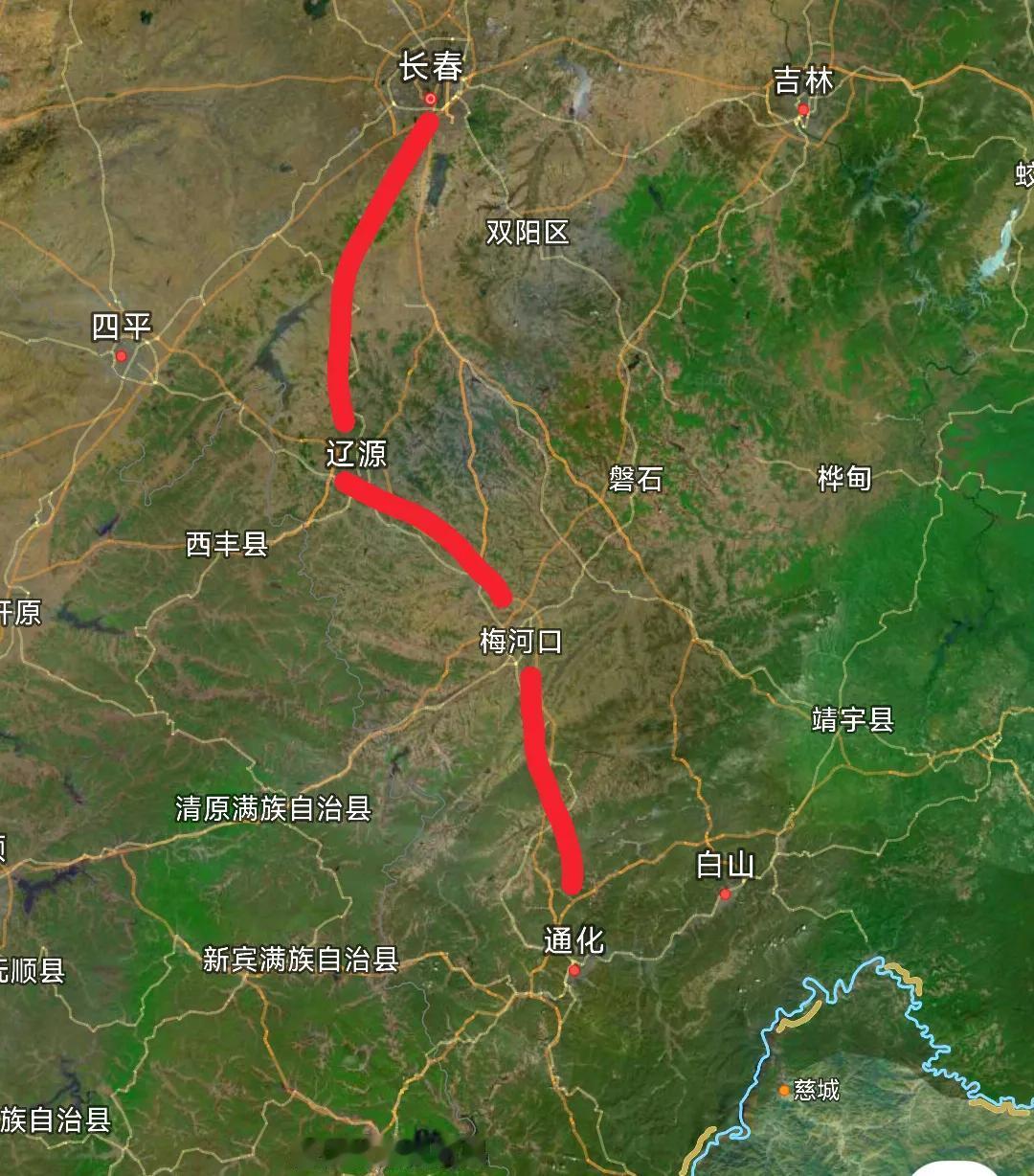 通化开通高铁后，长春与梅河口其实是比较郁闷的。因为吉林省人口数量才2300万左右
