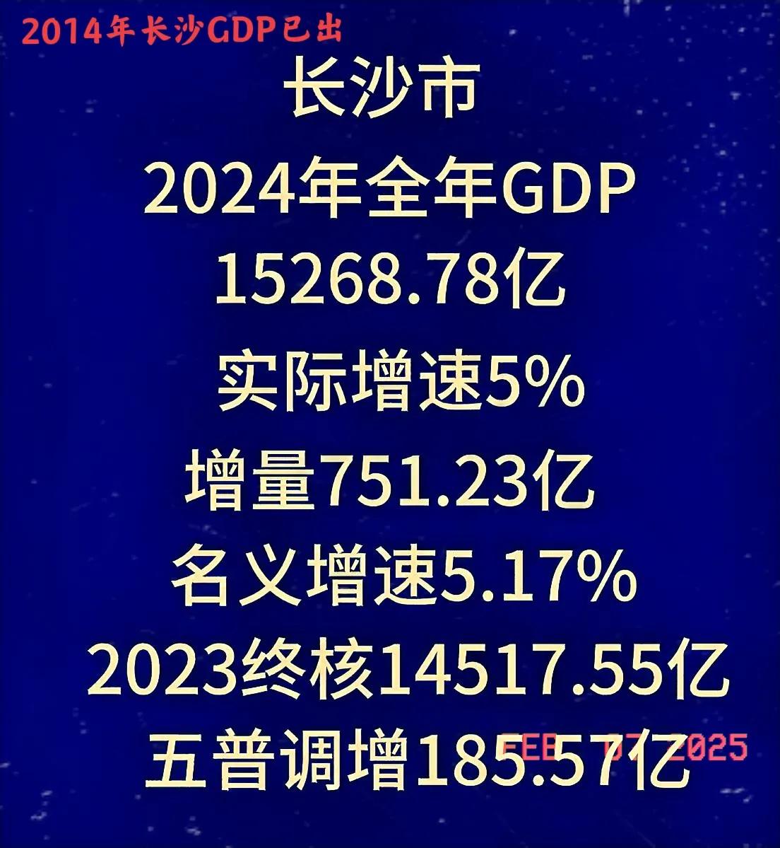 2014年的长沙GDP真的出来了，这比之前网上传出的15600亿相差的太远了，这