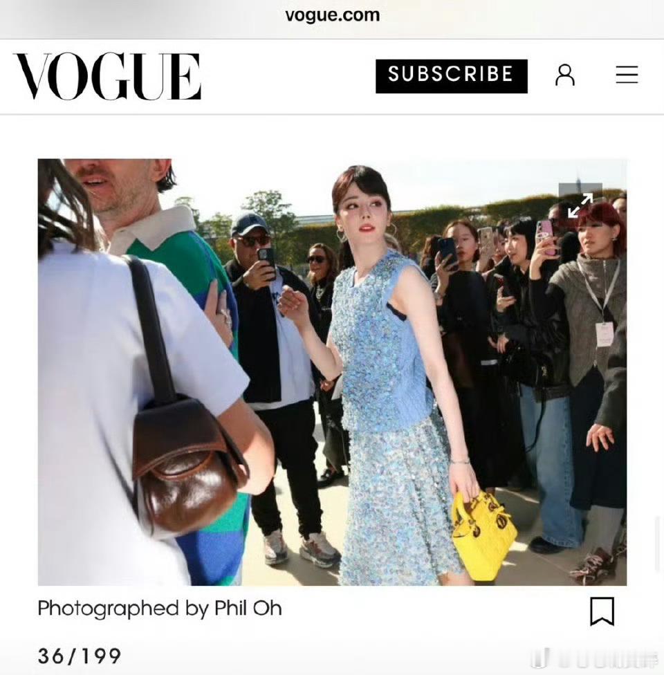 迪丽热巴入选美版VOGUE最佳街拍女神在哪里都是最美的​​​
