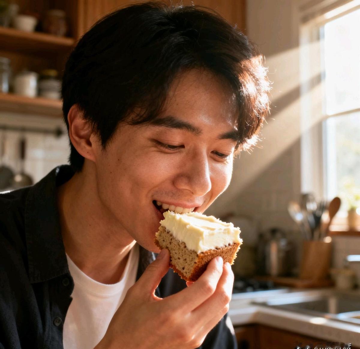 减脂期不是不吃蛋糕，是smarter地吃。全麦底，代糖奶油，一小块掌心大，