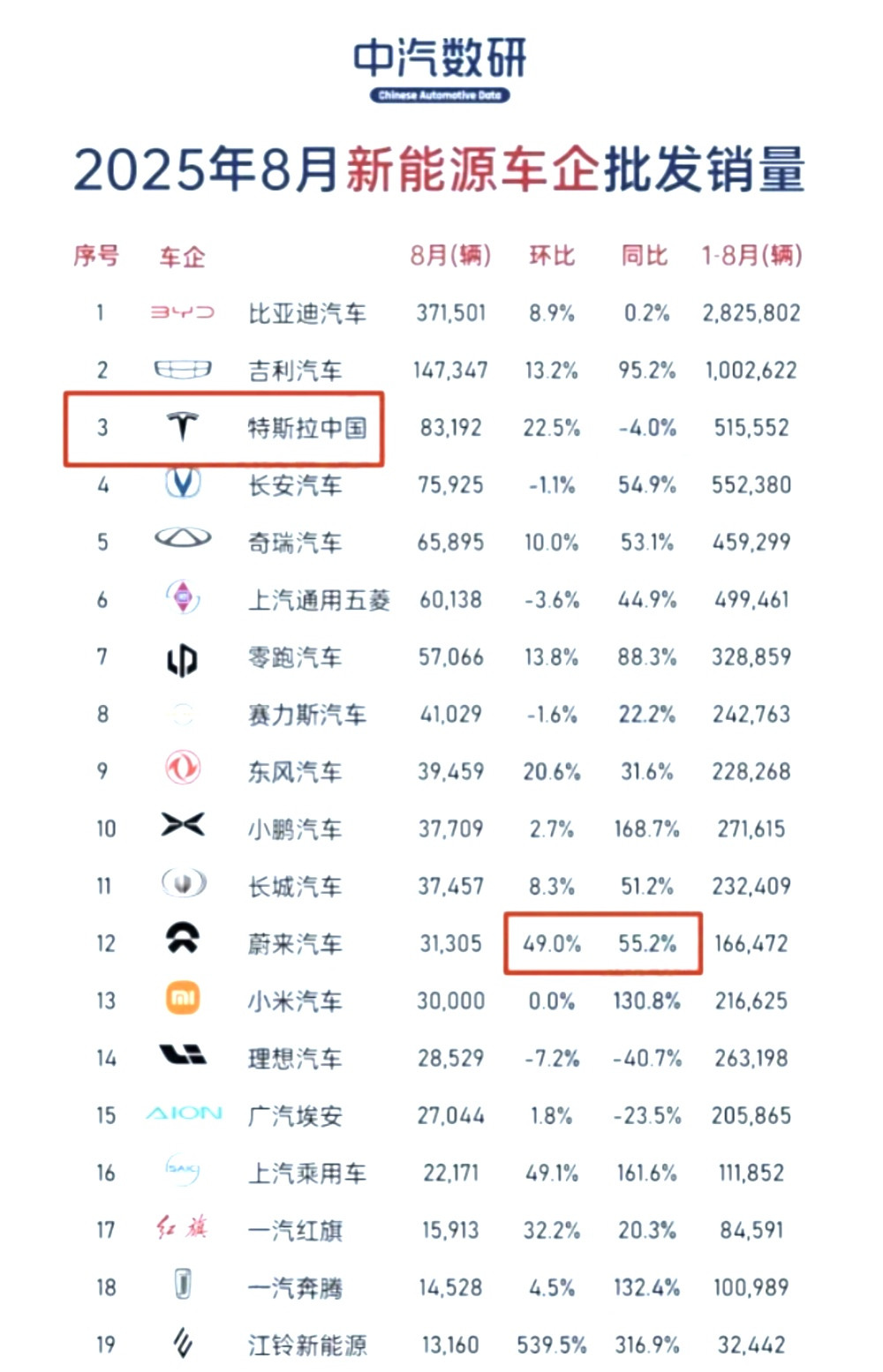 特斯拉一个能打的都没有！
