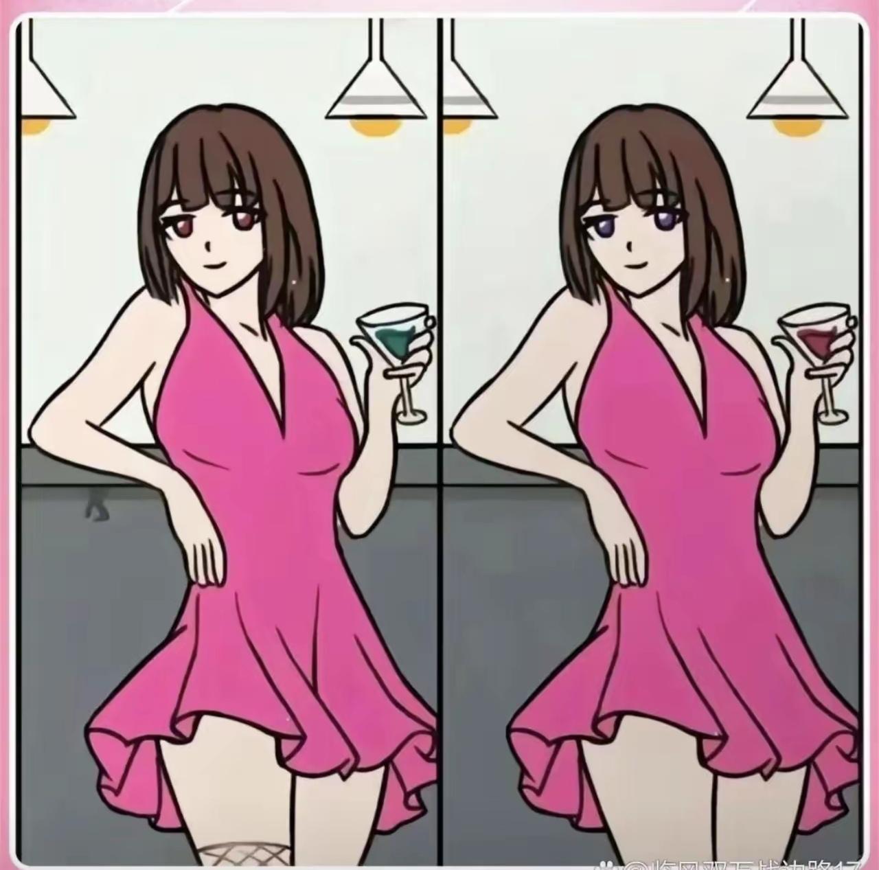 史上最难找不同来了，考考你的眼力，图片上有6处不同的地方，看谁又准又快找出来，