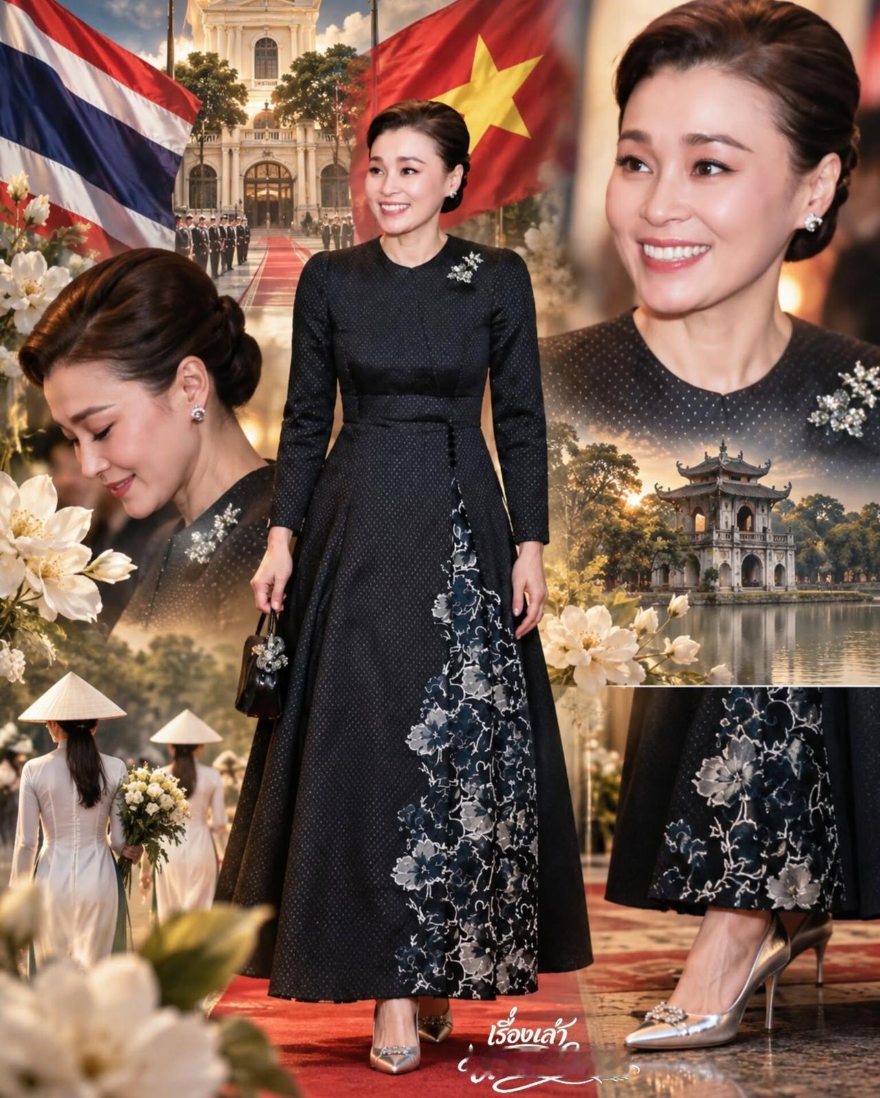苏提达王后访越：衣服上藏着"小心思" 泰国苏提达王后出访越南！大家等着看王后