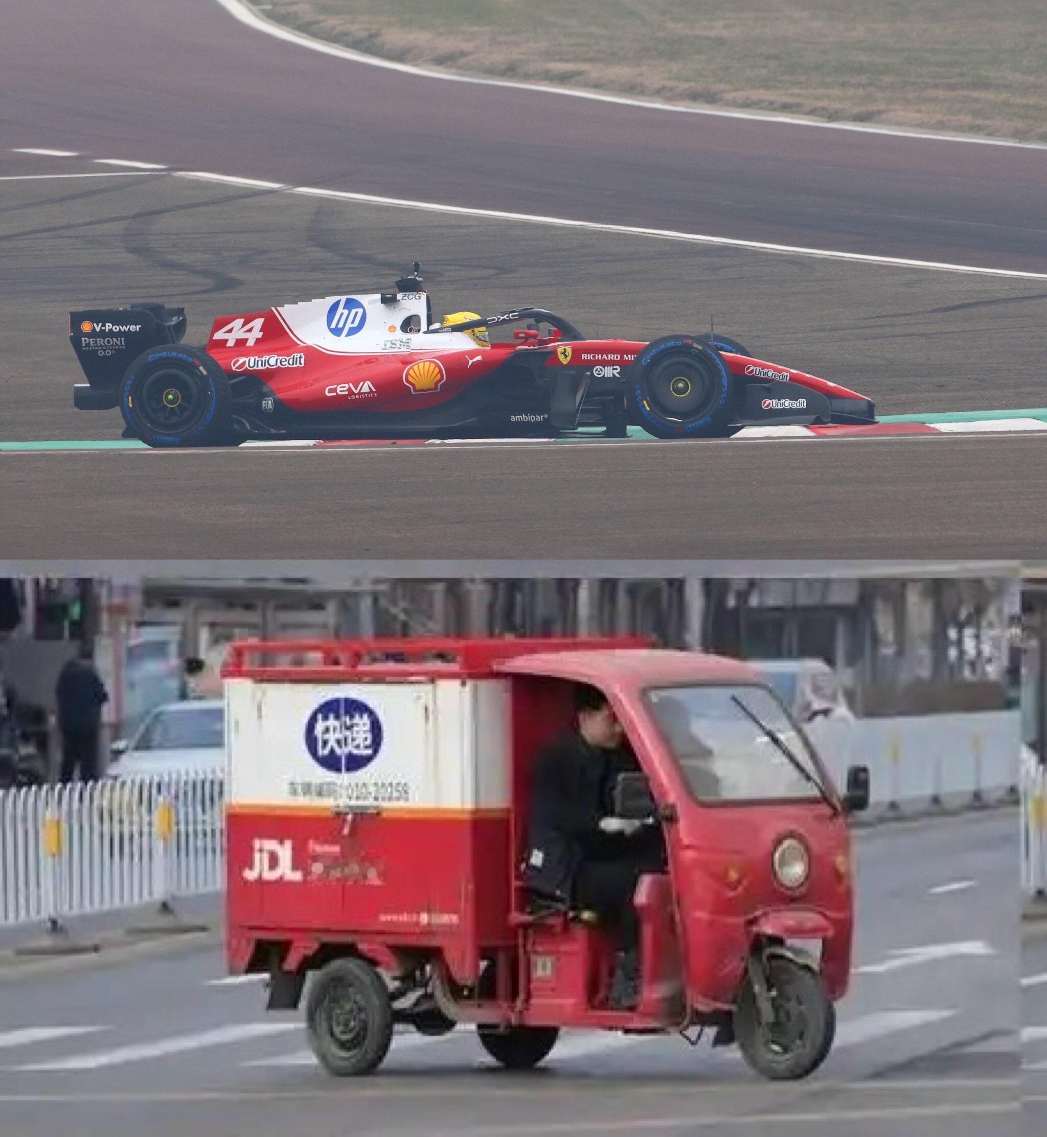 这不巧了吗？追求速度的男人们，审美永远是那么趋同。图源网络