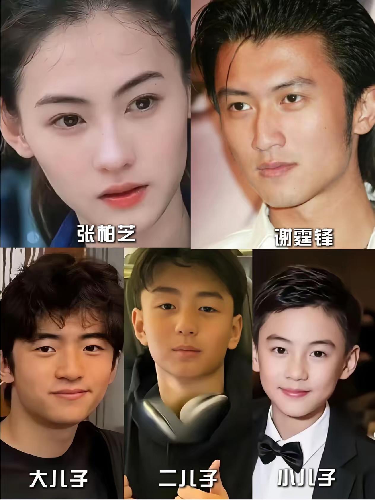 不得不说张柏芝的三个孩子颜值都非常在线的，基因如此强大，应该多生几个​​张柏芝