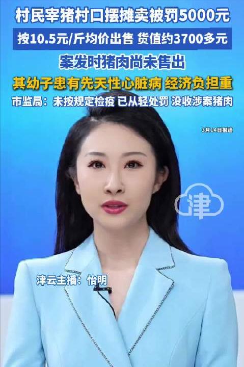 罚5千还是太轻？村民私宰猪肉摆摊被罚，背后是监管与民生的失衡云南砚山一村民在