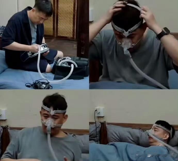 54岁的黄磊在节目里戴呼吸机睡觉的画面，让不少人愣了一下。他说自己长期严重打鼾