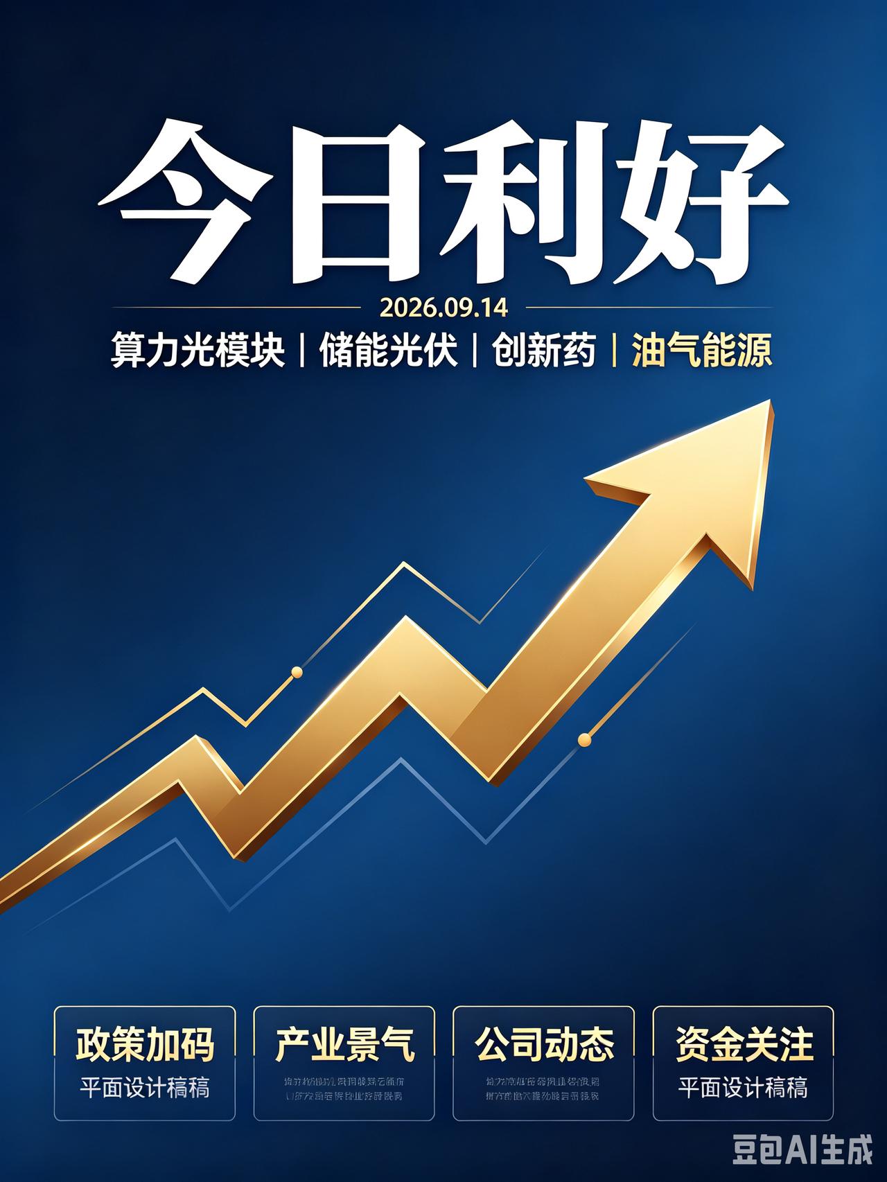 今日利好｜2026‑09‑14风险提示：资讯仅作信息整理，不构成投资建议