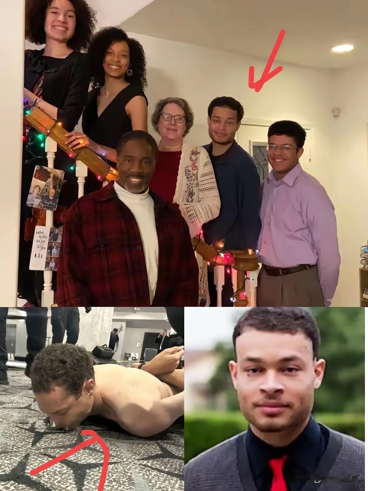 看照片这是美国白宫晚宴枪击案的枪手艾伦的全家福不敢相信，就是这样一位培训班的