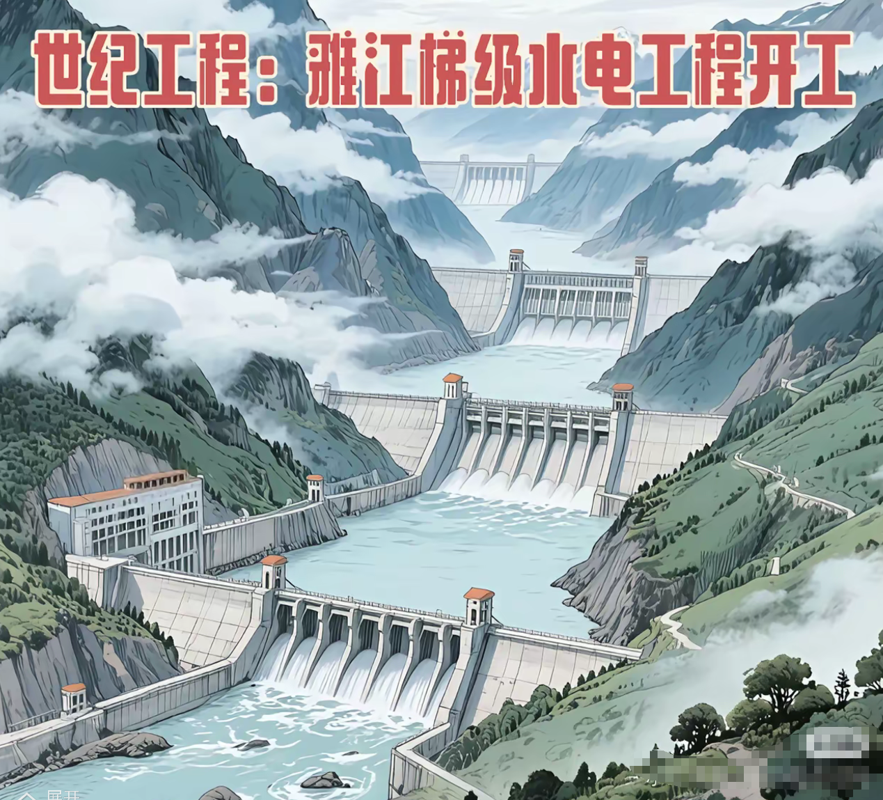 看完这个图应该就知道雅江水电站是啥样子了吧[捂脸哭][捂脸哭]