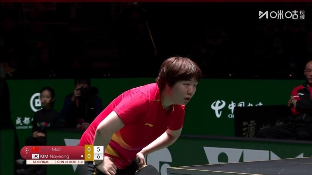 中国队对韩国队半决赛正在进行中！“莎头”组合混双3：0零封韩国！第二盘