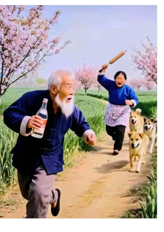 “狠”人老汉今年七十六；一生嗜好就是酒；啤酒白酒小香槟；还有法国白兰地；