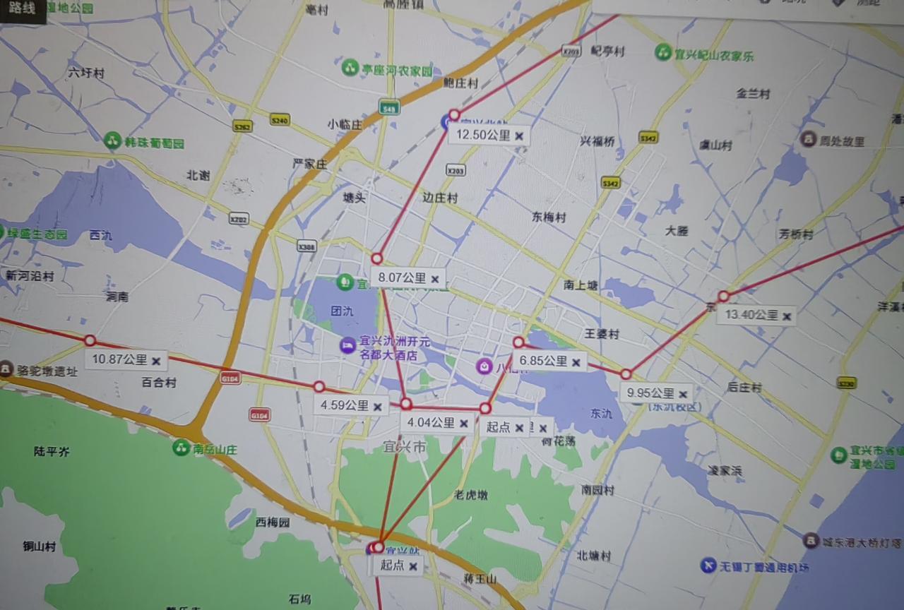 无锡地铁20号线自制规划图线路名称：无锡地铁20号线（宜江靖（宜兴-江阴-靖江